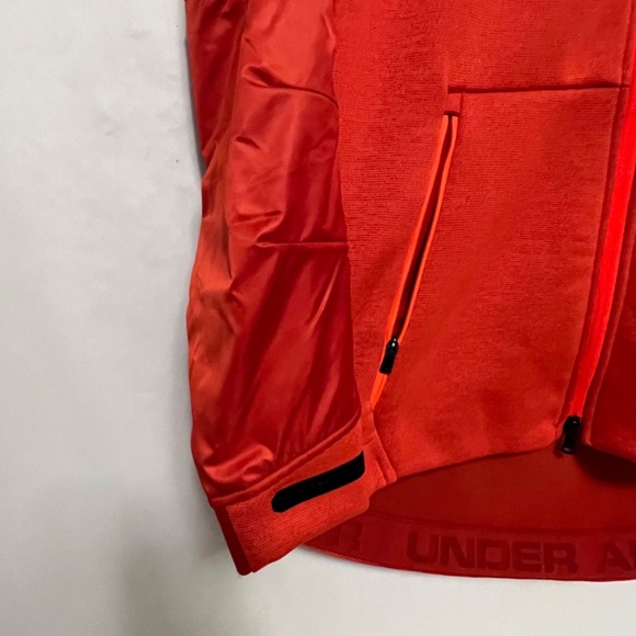 Under Armour Mens Full Zip Sweatshirt Jacket (Swacket) - Orange - Size L - Picture 6 of 10